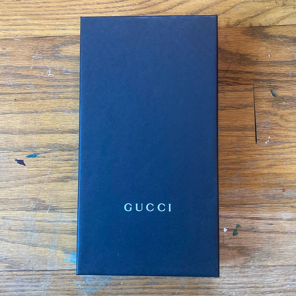 Gucci box with silk Gucci bag. Mint Condition.